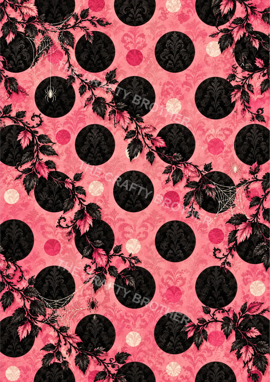 Polka dot pattern artwork.