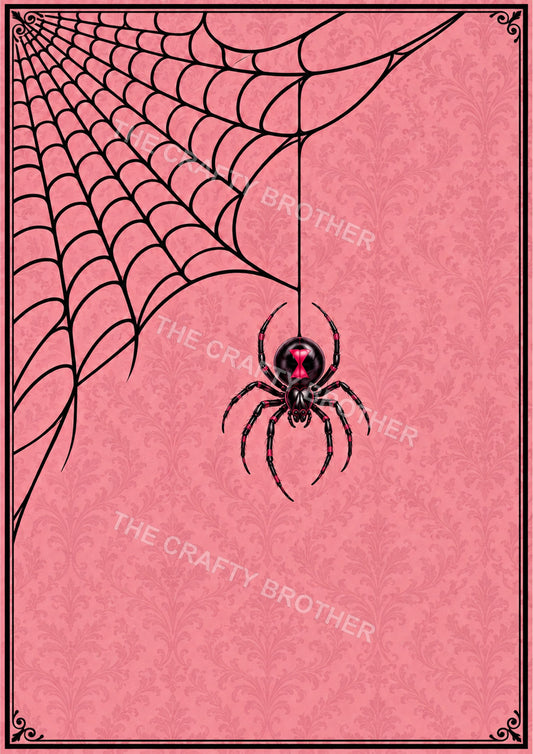 Spider web pattern artwork.