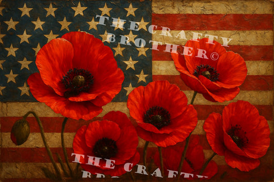 American Flag Poppies