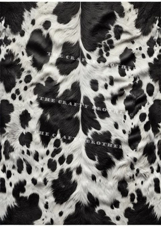 Black Cow Print