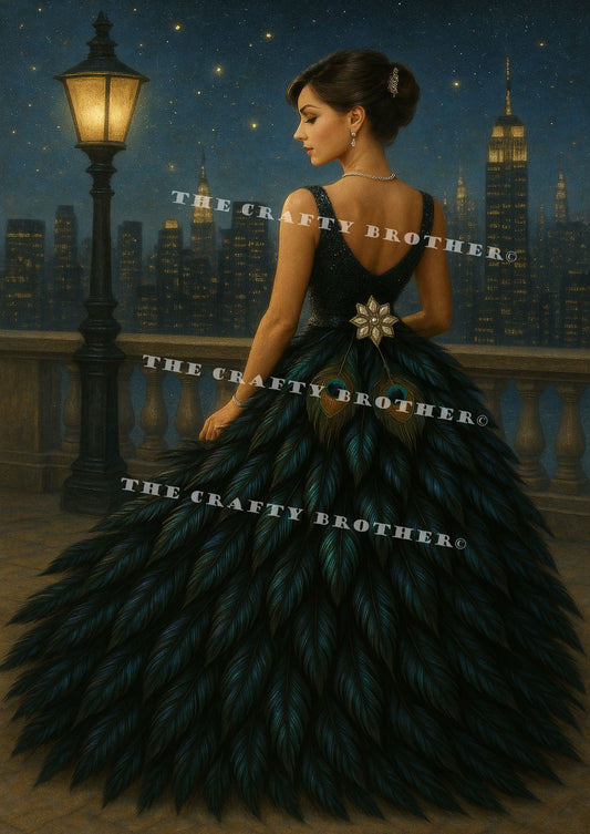 Black Peacock Dress
