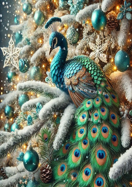 Christmas Peacock