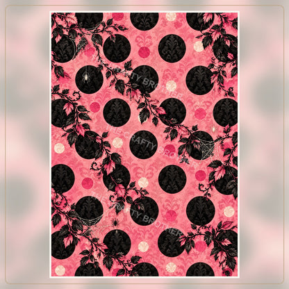Polka dot pattern artwork.