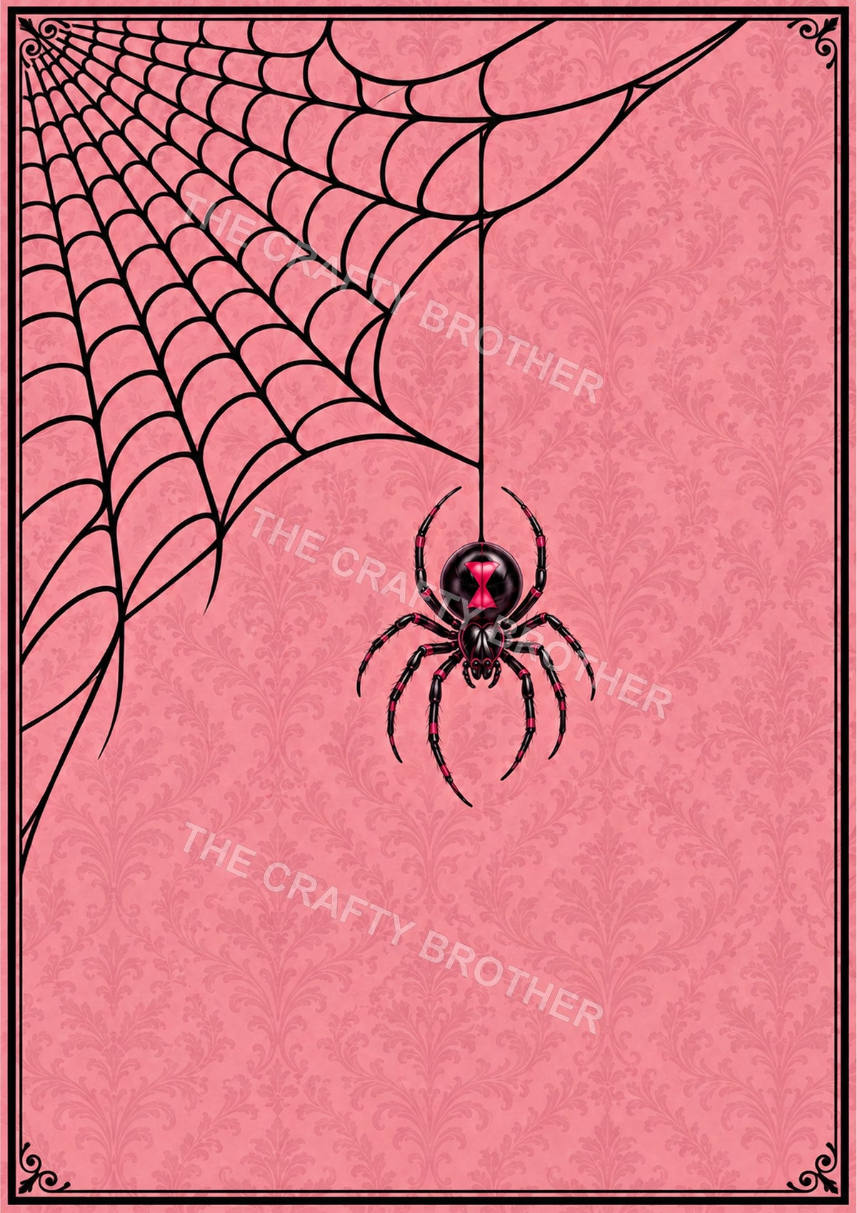 Spider web pattern artwork.