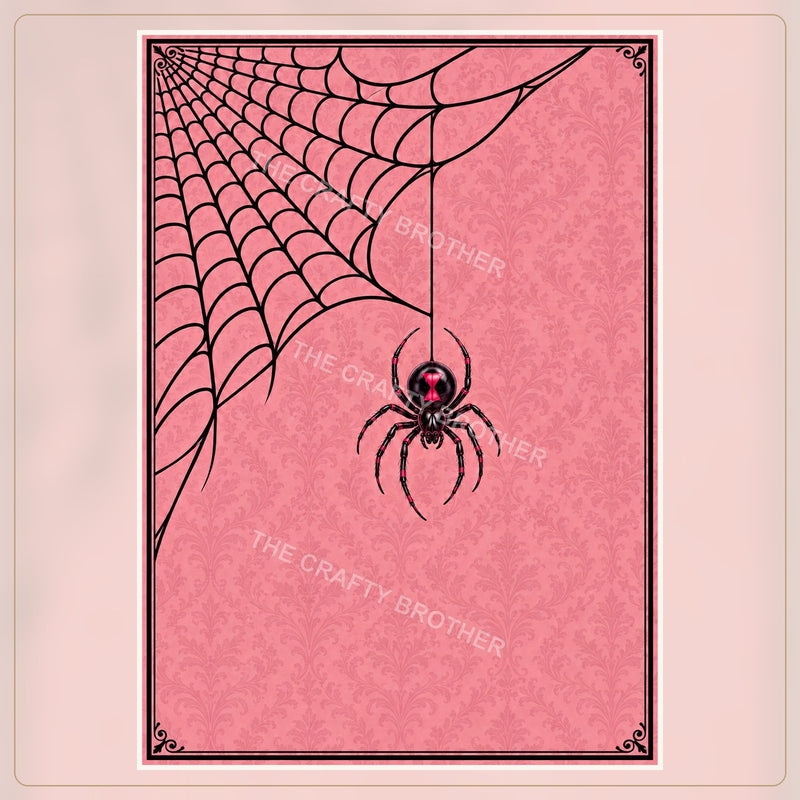 Spider web pattern artwork.