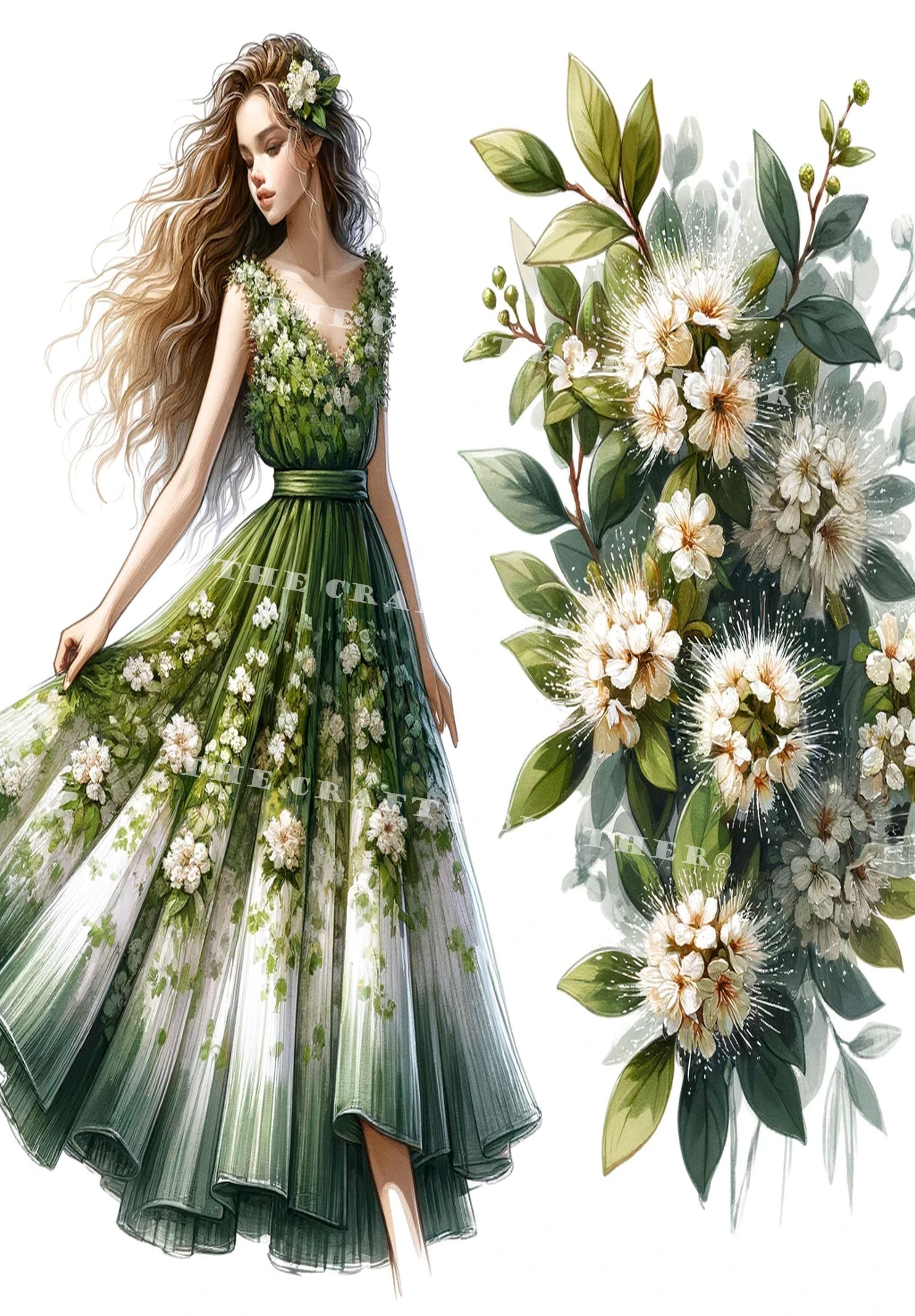 Green Flower Dress – The Crafty Brother
