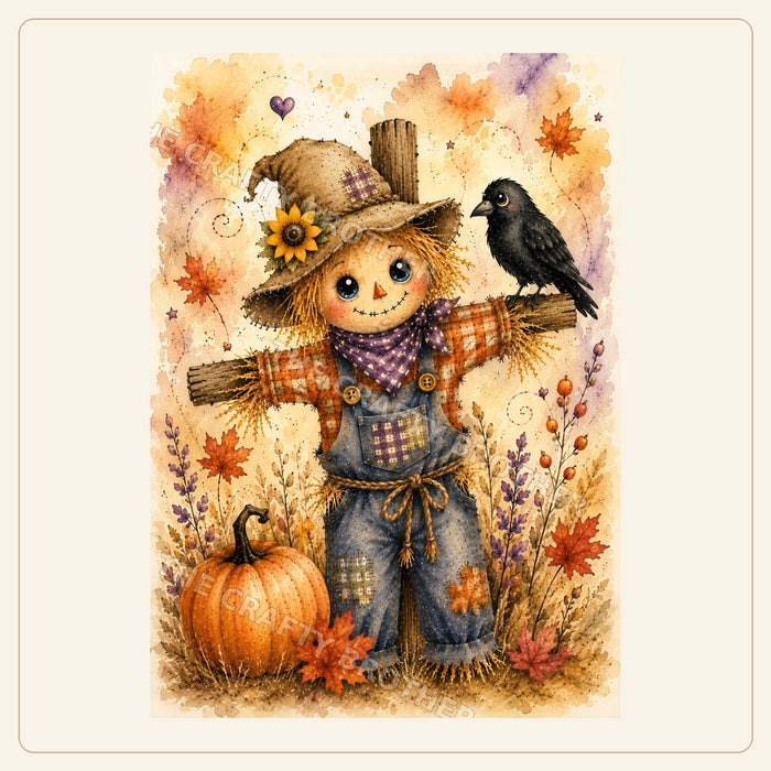 Harvest Crow Scarecrow