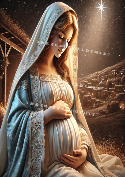 Mary waiting to meet Him