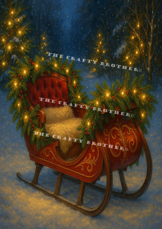Santas Red Sleigh