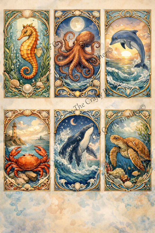 Sea Animal Cards