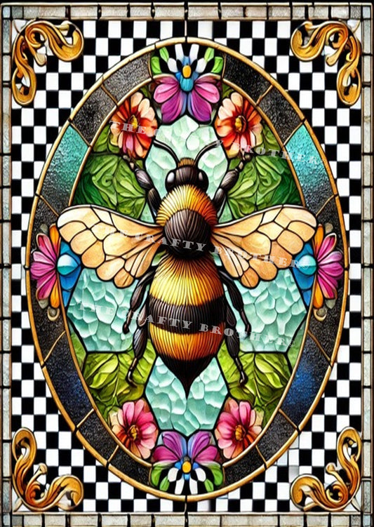 Stained Glass Bee