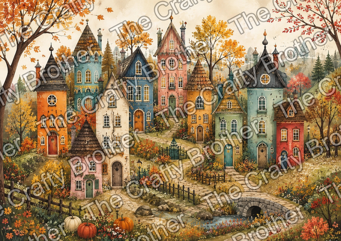 Whimsical Autumn Village