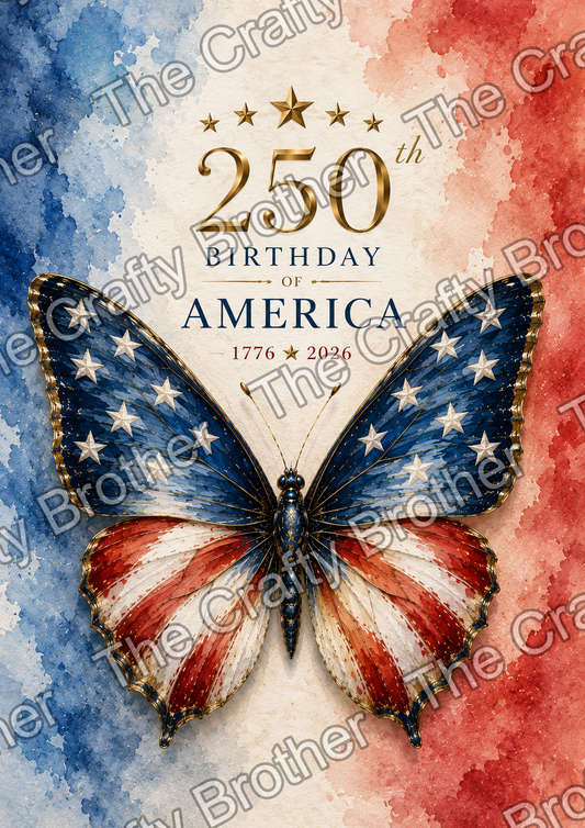 Happy Birthday250 Butterfly