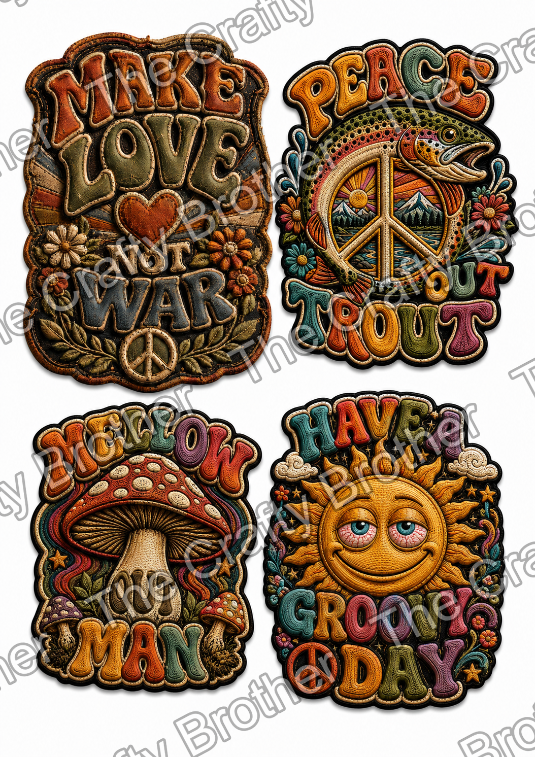 Hippy Peace Patches One