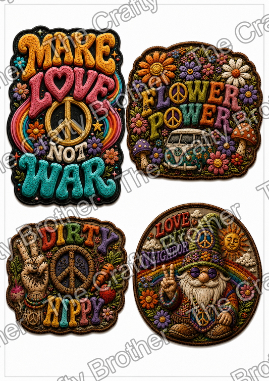 Hippy Peace Patches Two